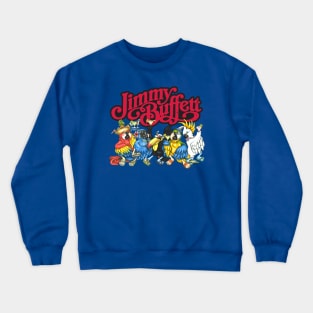 Jimmy Buffett Cartoon Retro Crewneck Sweatshirt